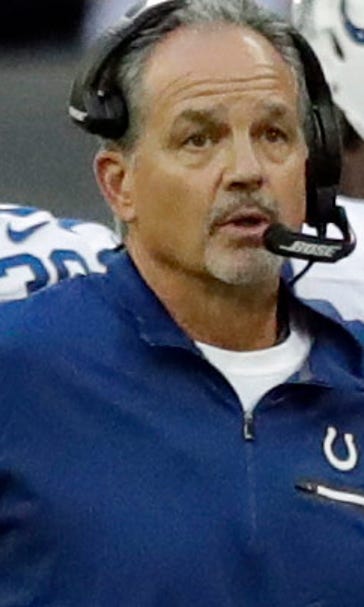 Pagano: Colts O-line working 'extremely hard' to keep Luck upright